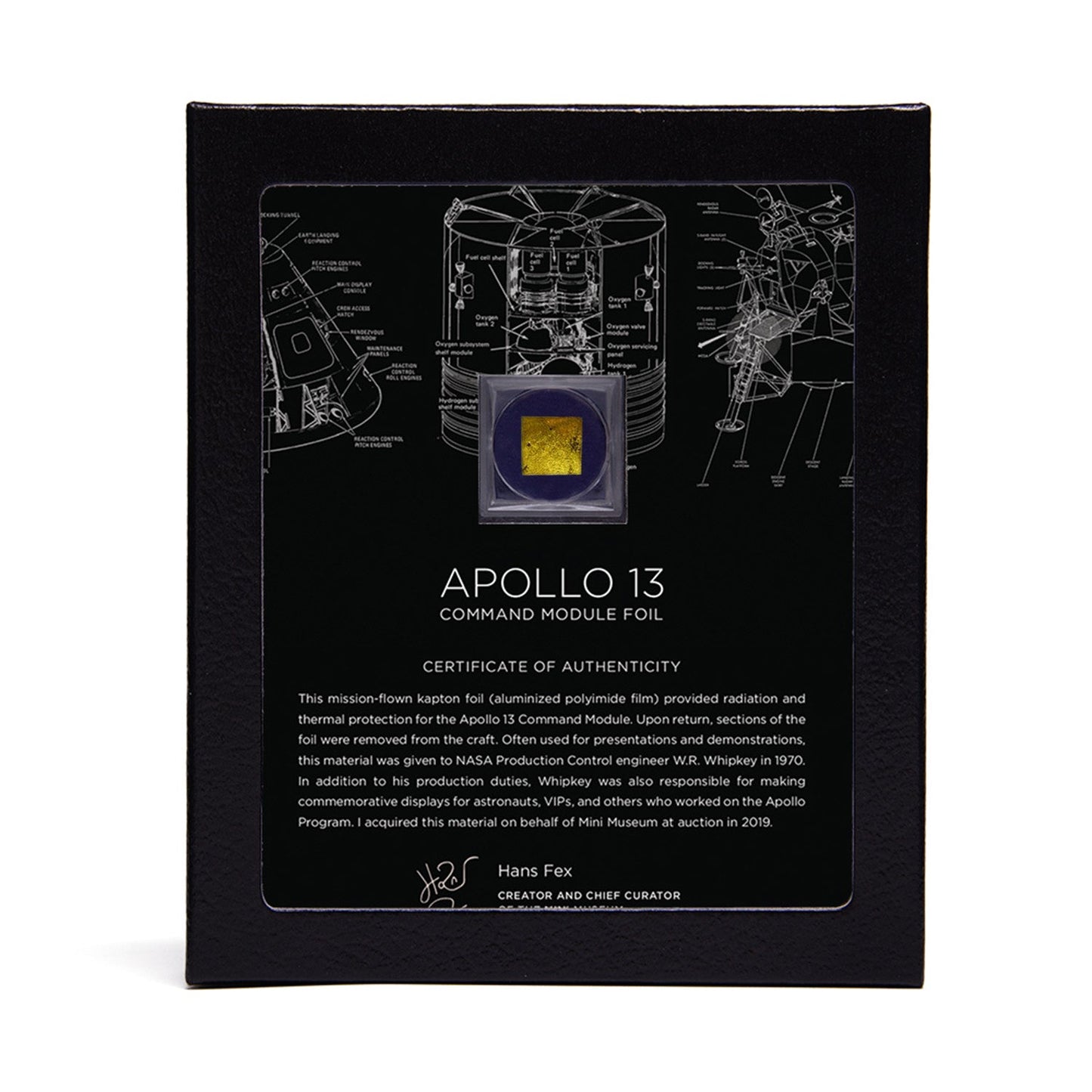 Apollo 13 Command Module Foil - 1 Square Centimeter