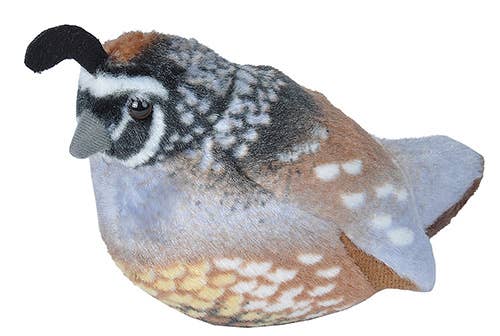 Audubon California Quail Stuffed Animal with Sound - 5.5"