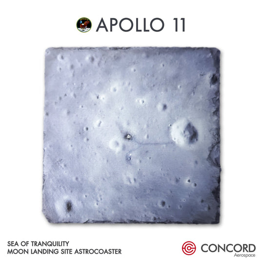 APOLLO 11 - SEA OF TRANQUILITY - LANDING SITE SLATE ASTROCOASTER