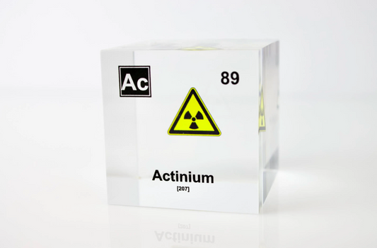 Actinium Element Cube - 2" Acrylic Display - Atomic Number 89