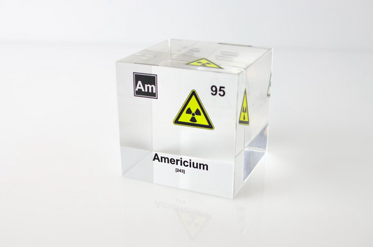 Americium Element Cube - 2" Acrylic Display - Atomic Number 95