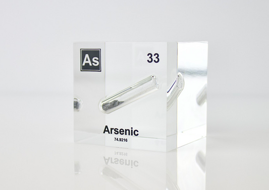 Arsenic Element Cube - 2" Acrylic Display - Atomic Number 33