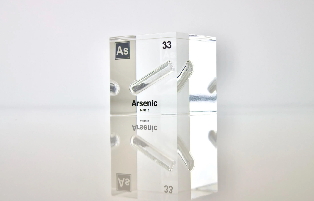 Arsenic Element Cube - 2" Acrylic Display - Atomic Number 33