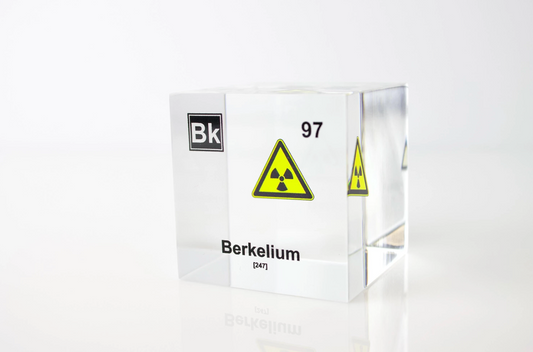 Berkelium Element Cube - 2" Acrylic Display - Atomic Number 97