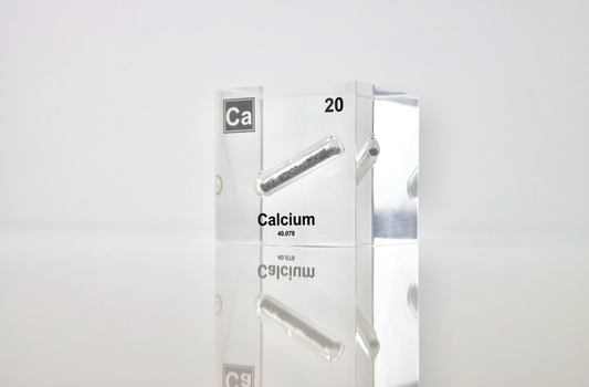 Calcium Element Cube - 2" Acrylic Display - Atomic Number 20