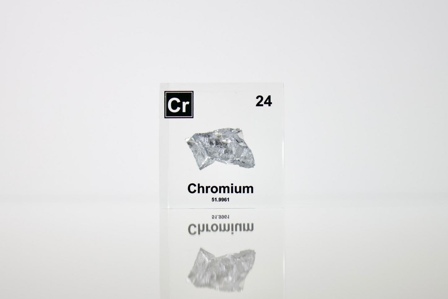 Chromium Element Cube - 2" Acrylic Display - Atomic Number 24