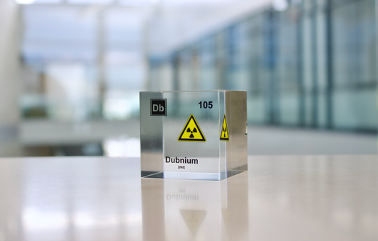 Dubnium Element Cube - 2" Acrylic Display - Atomic Number 105