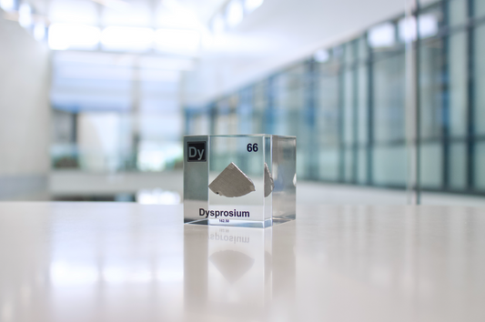 Dysprosium Element Cube - 2" Acrylic Display - Atomic Number 66