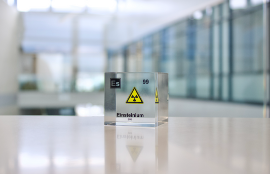 Einsteinium Element Cube - 2" Acrylic Display - Atomic Number 99