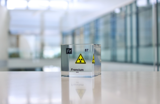 Francium Element Cube - 2" Acrylic Display - Atomic Number 87