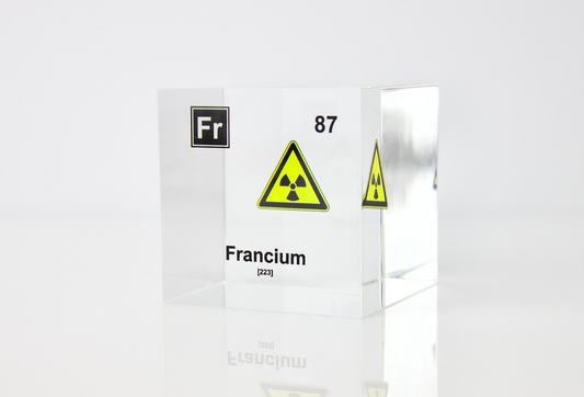 Francium Element Cube - 2" Acrylic Display - Atomic Number 87