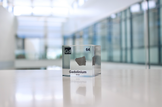 Gadolinium Element Cube - 2" Acrylic Display - Atomic Number 64