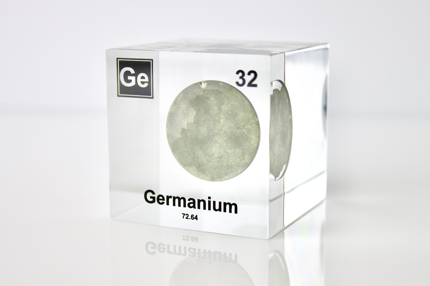 Germanium Element Cube - 2" Acrylic Display - Atomic Number 32