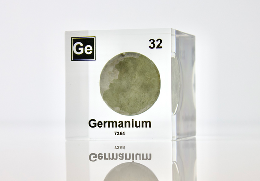 Germanium Element Cube - 2" Acrylic Display - Atomic Number 32