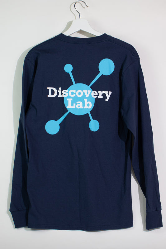 Discovery Lab Long Sleeve Tee - Navy - Stemcell Science Shop