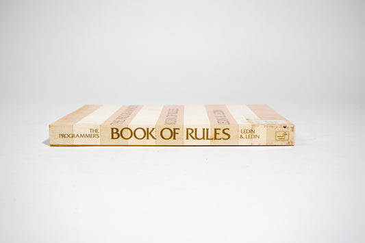 The Programmer's Book of Rules - Stemcell Science Shop