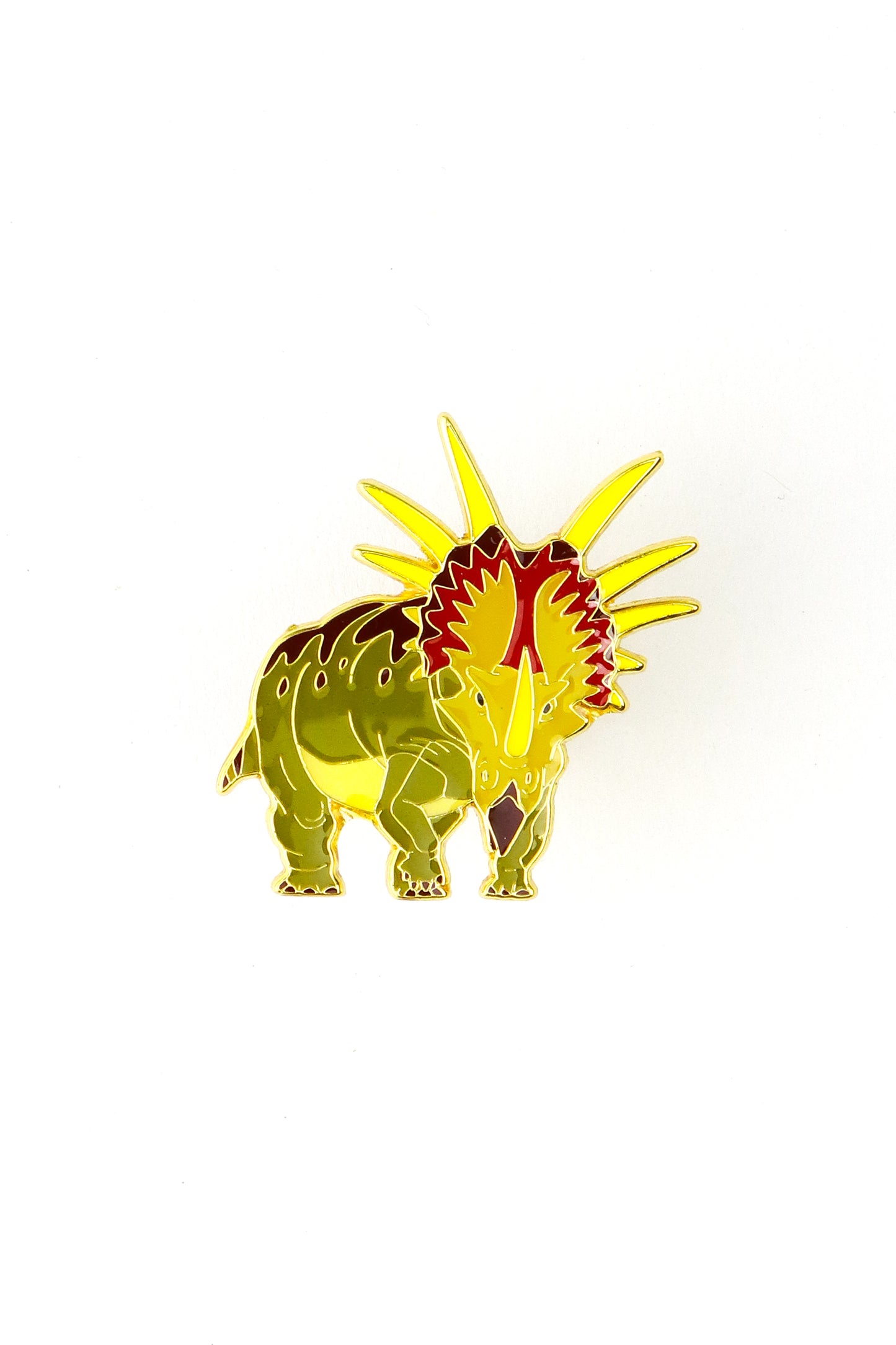 Styracosaurus Enamel Pin (Styracosaurus albertensis) - Stemcell Science Shop