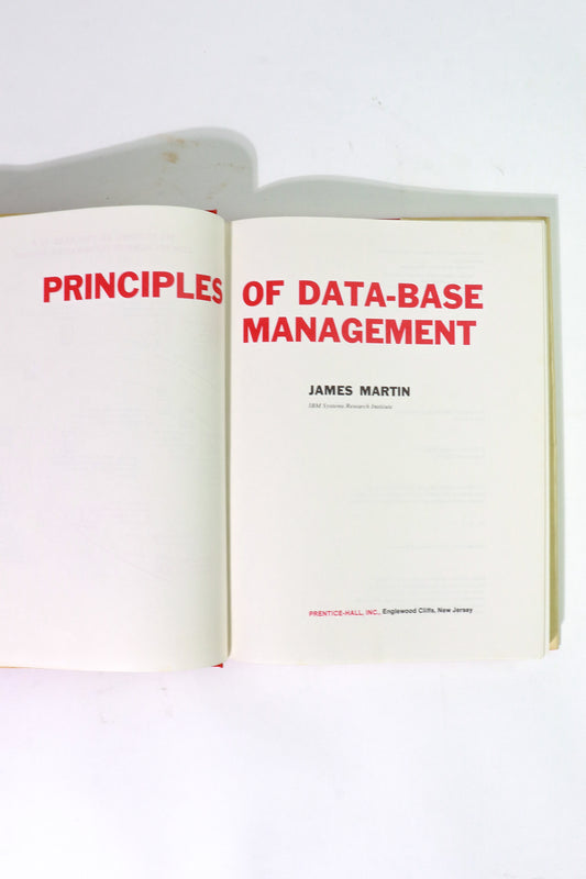 James Martin Principles of Data-Base Management