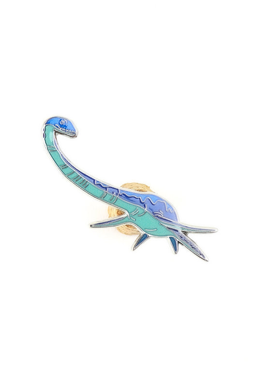 Dinosaur-shaped hair clip on a white background