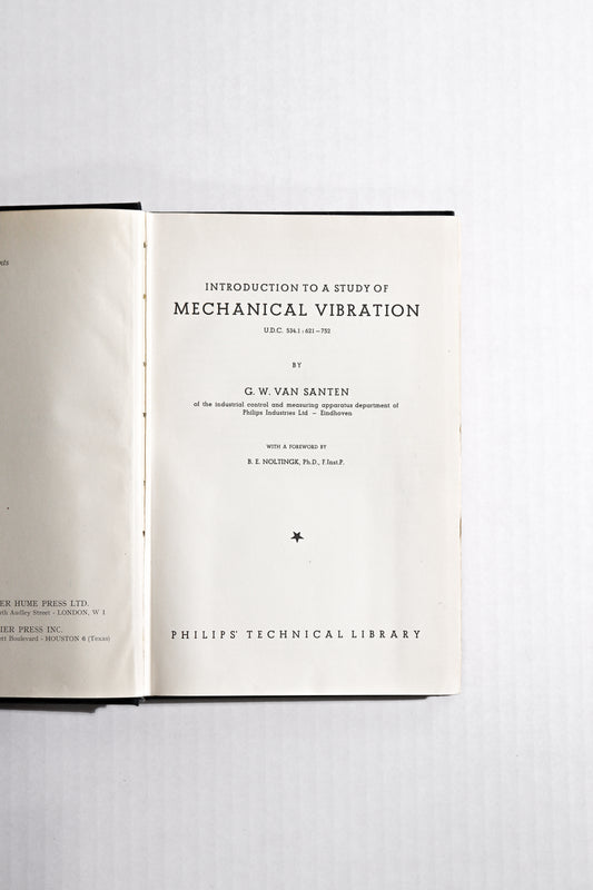 Introduction to a Study of Mechanical Vibration