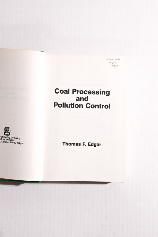 Coal Processing and Pollution Control