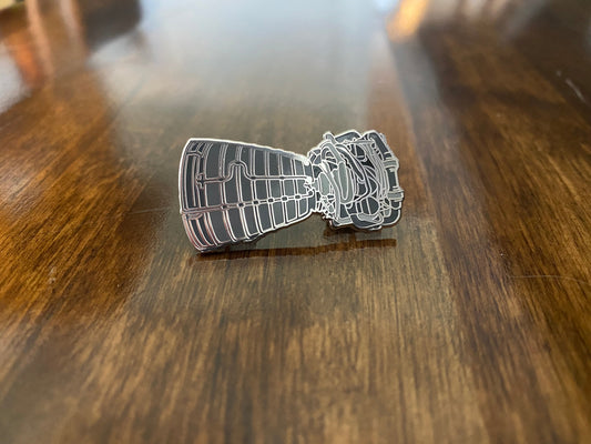 Space Shuttle Rocket Engine Enamel Pin