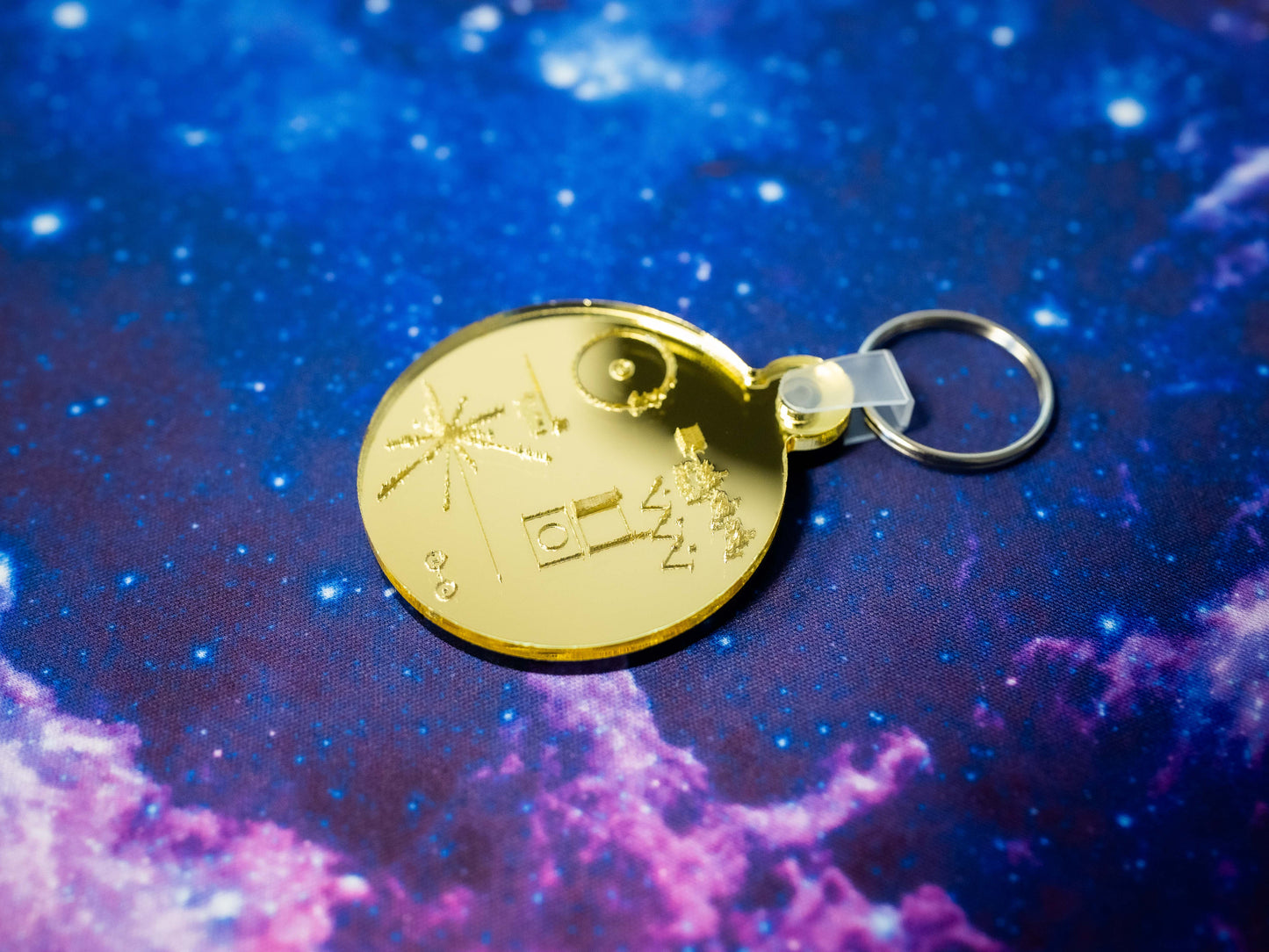 Voyager Golden Record Keychain