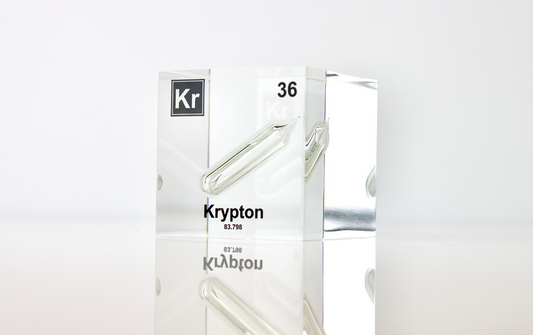 Krypton Element Cube - 2" Acrylic Display - Atomic Number 36
