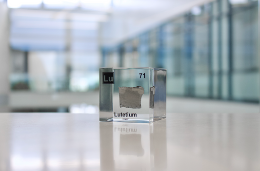 Lutetium Element Cube - 2" Acrylic Display - Atomic Number 71
