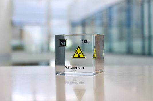 Meitnerium Element Cube - 2" Acrylic Display - Atomic Number 109