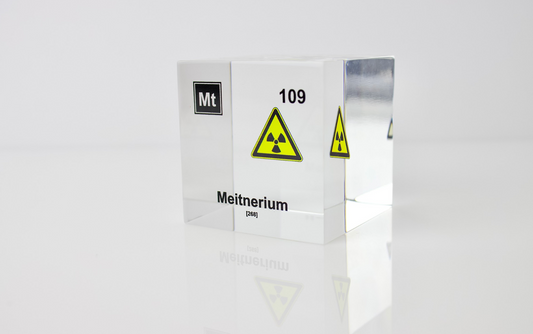 Meitnerium Element Cube - 2" Acrylic Display - Atomic Number 109
