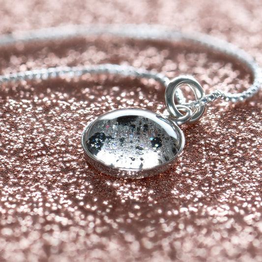 Nebula Fire Pendant - Birth of the Solar System Necklace - Allende Meteorite