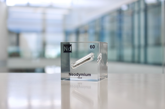 Neodymium Element Cube - 2" Acrylic Display - Atomic Number 60