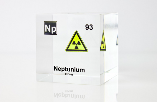 Neptunium Element Cube - 2" Acrylic Display - Atomic Number 93