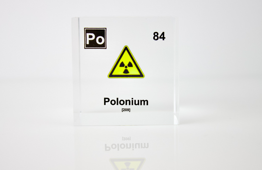 Polonium Element Cube - 2" Acrylic Display - Atomic Number 84