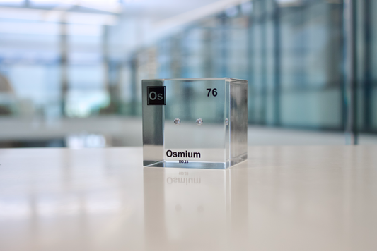 Osmium Element Cube - 2" Acrylic Display - Atomic Number 76
