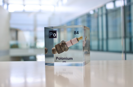 3 Inch Polonium Cube (Spark Plug Sample)