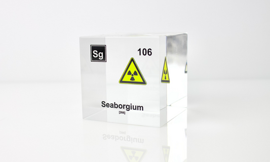 Seaborgium Element Cube - 2" Acrylic Display - Atomic Number 106