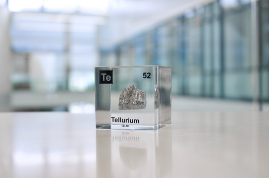 Tellurium Element Cube - 2" Acrylic Display - Atomic Number 52