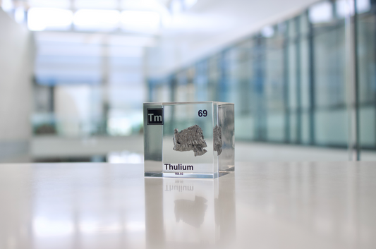 Thulium Element Cube - 2" Acrylic Display - Atomic Number 69