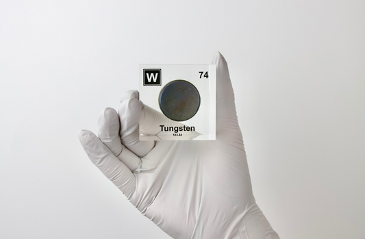Tungsten Element Cube - 2" Acrylic Display - Atomic Number 74