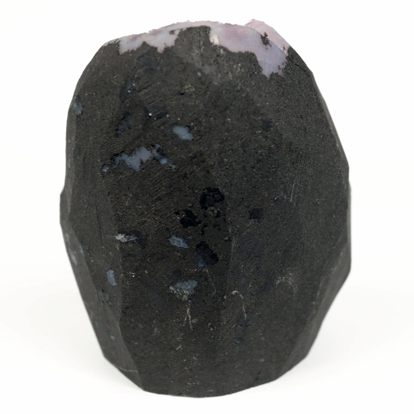 Amethyst Dark Purple Crystals Geode Natural Mineral Specimen # B 4645