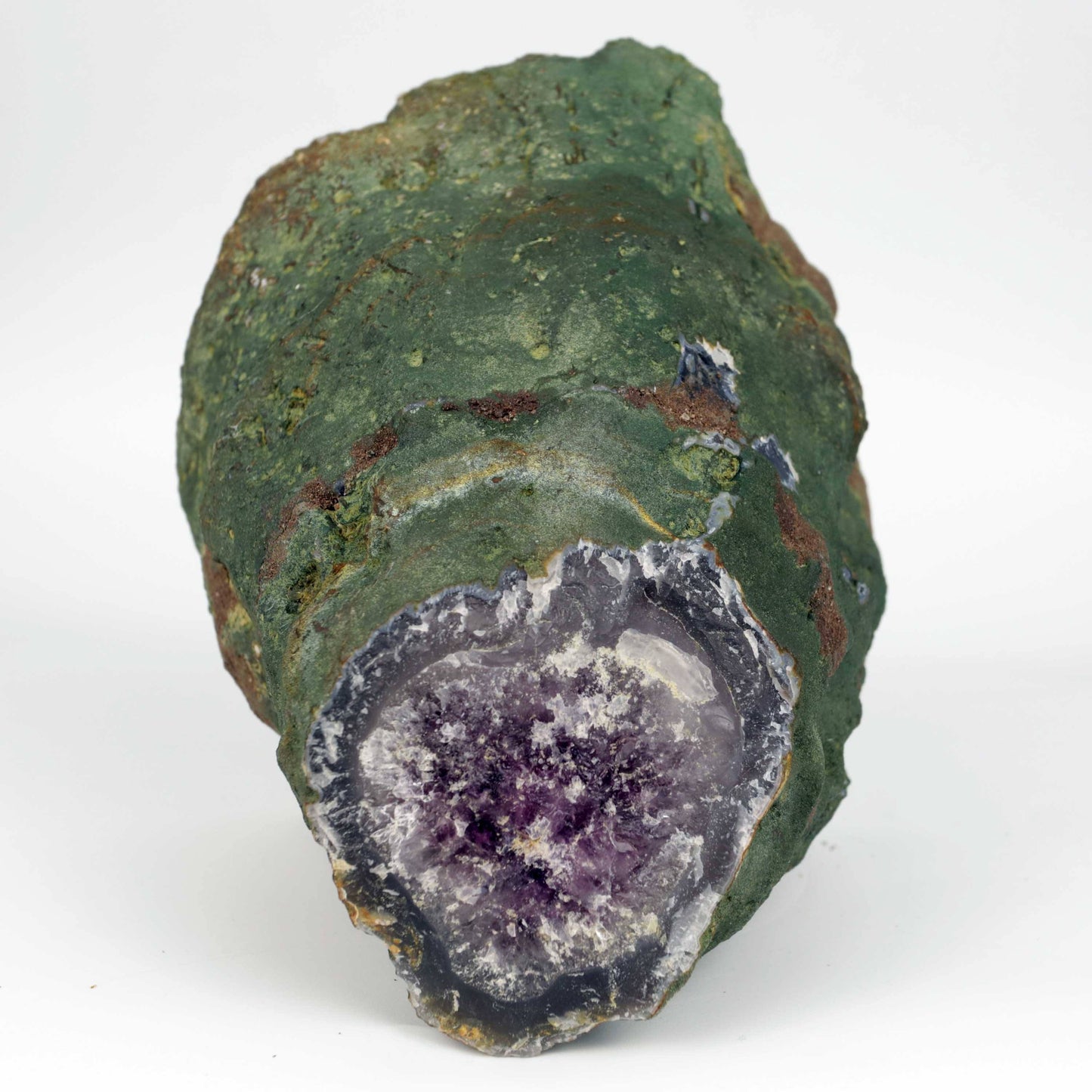 Amethyst Dark Purple Crystals Geode Natural Mineral Specimen # B 4648