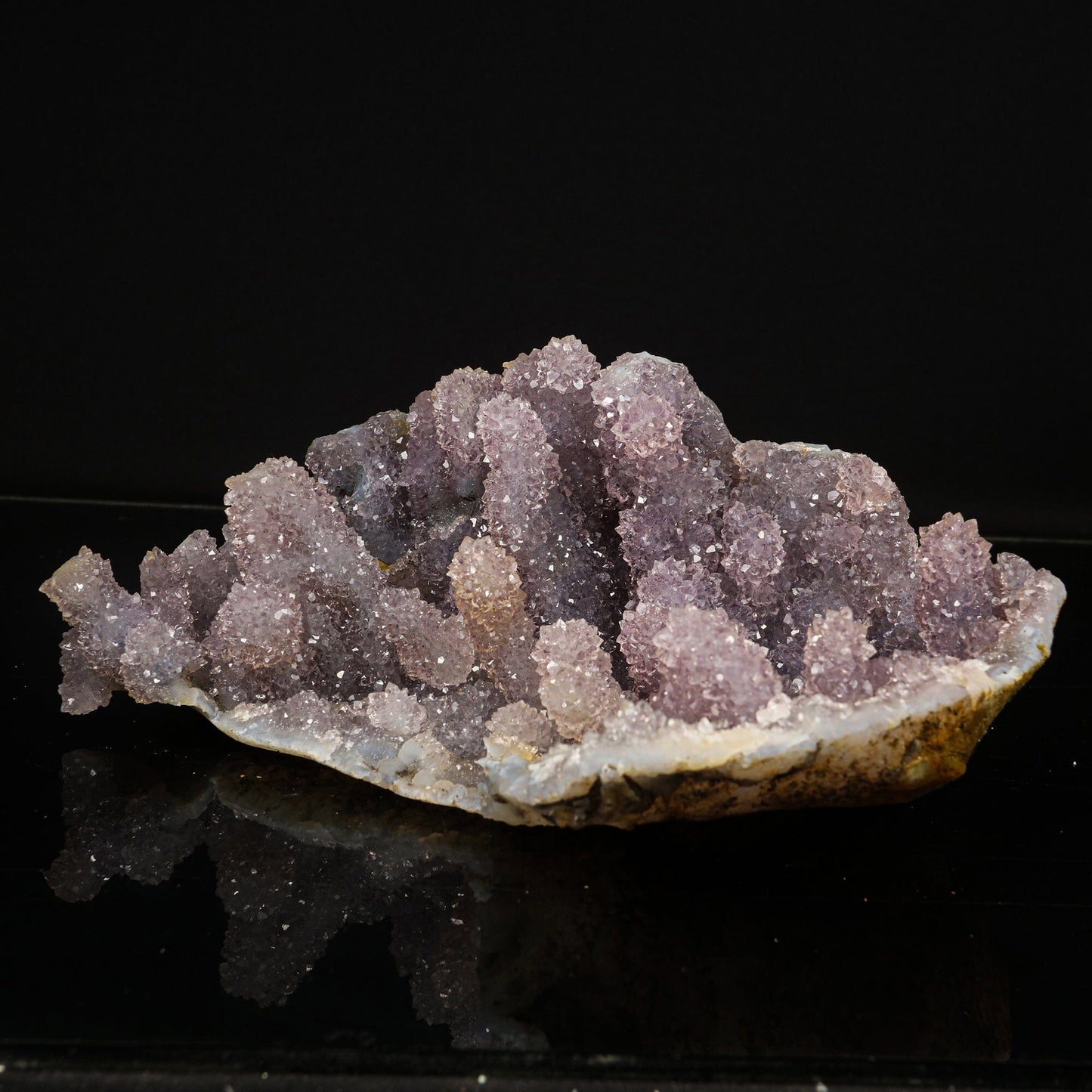 Amethyst Sparkling Stalactites Natural Mineral Specimen # B 6786