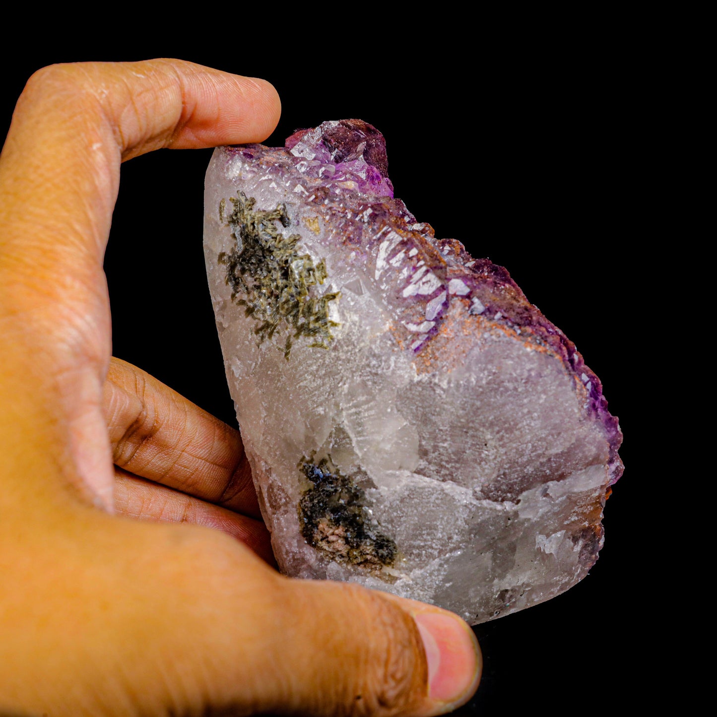 Amethyst with Mica Natural Mineral Specimen # B 6858