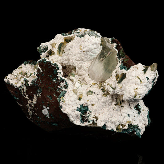 Calcite with Clinoptilolite on Mordenite Natural Mineral Specimen # B 6670