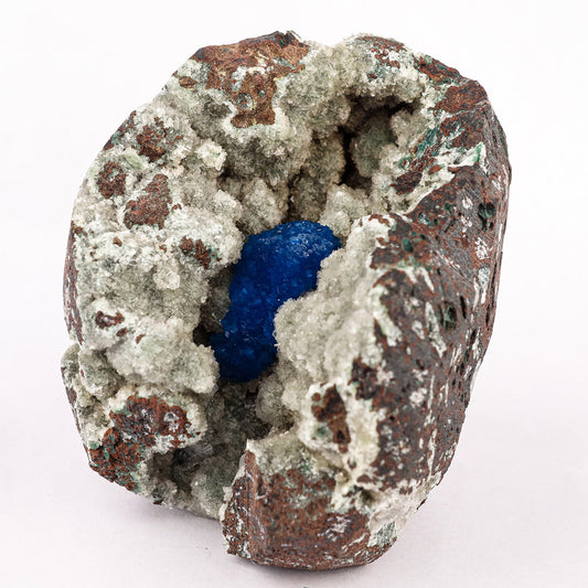 Cavansite on Heulandite (Rare Find) Free Standing Natural Mineral Specimen # B 6353