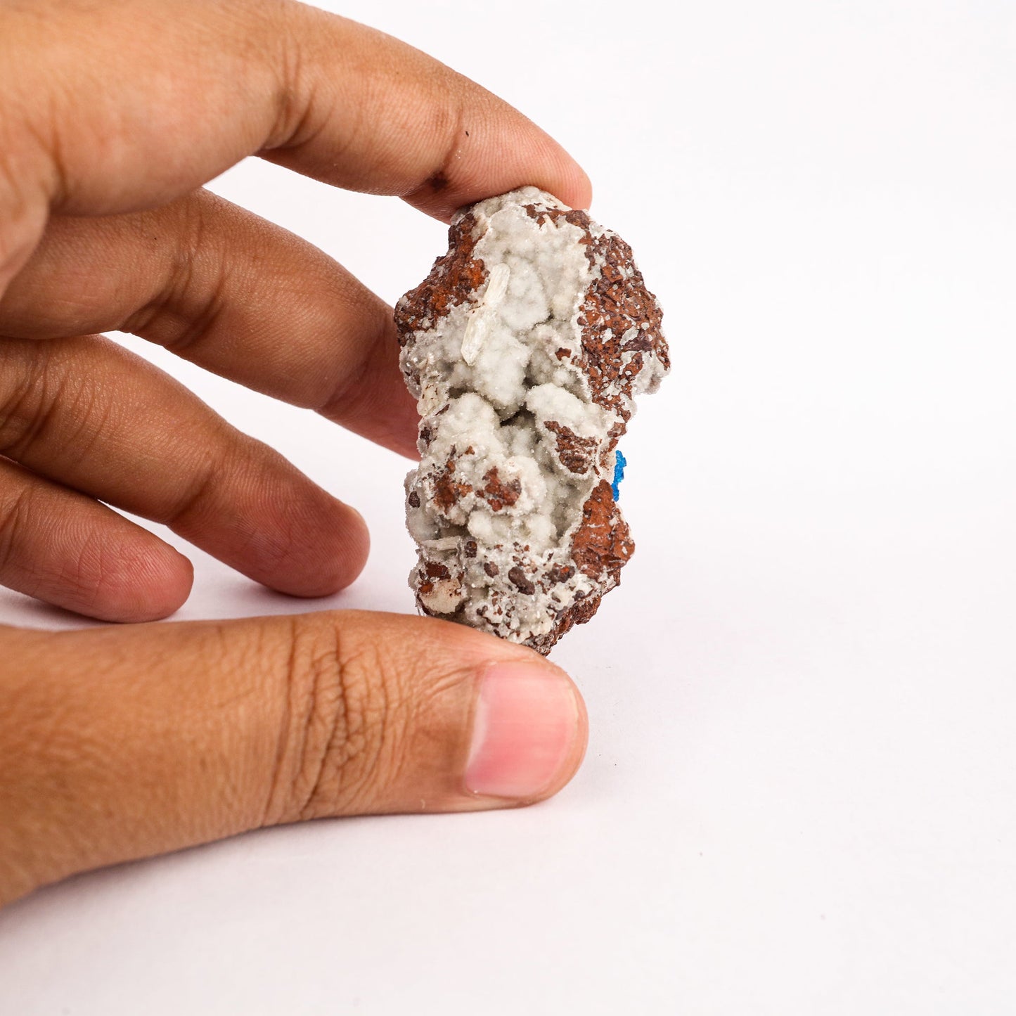 Cavansite on Heulandite (Rare Find) Natural Mineral Specimen # B 6383