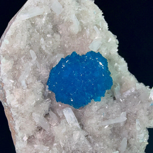 Cavansite on Heulandite & Stilbite | SELF STANDING | High Quality Mineral | Indian Mineral | Superb Minerals | Fine Mineral | Collection
