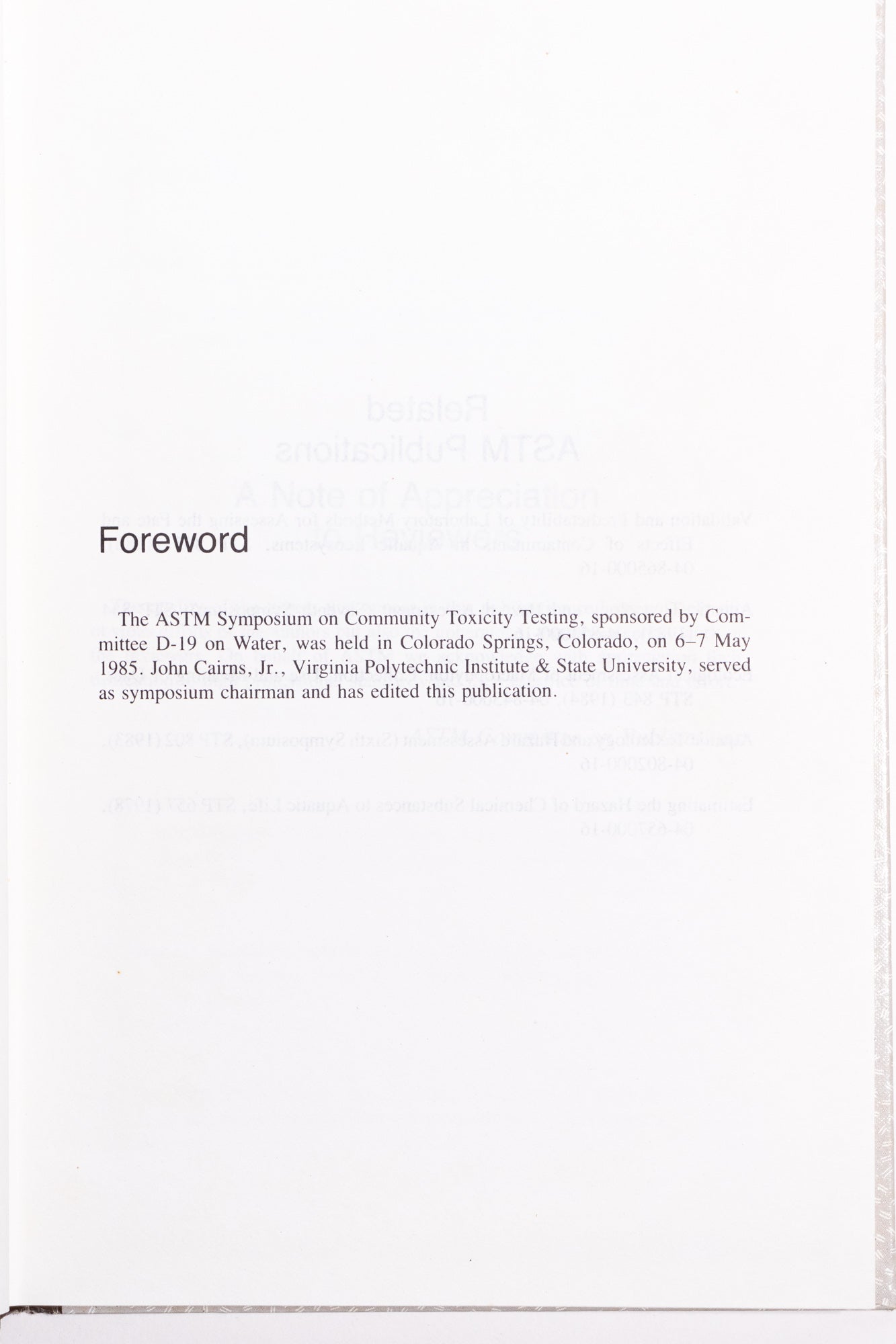 Community Toxicity Testing - Books from Stemcell Science Shop